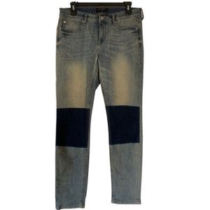 Banana Republic Knee "Patch" Straight Leg Jeans